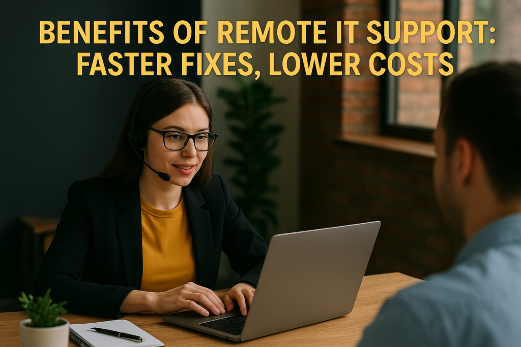 Benefits Of Remote IT Support: Faster Fixes, Lower Costs